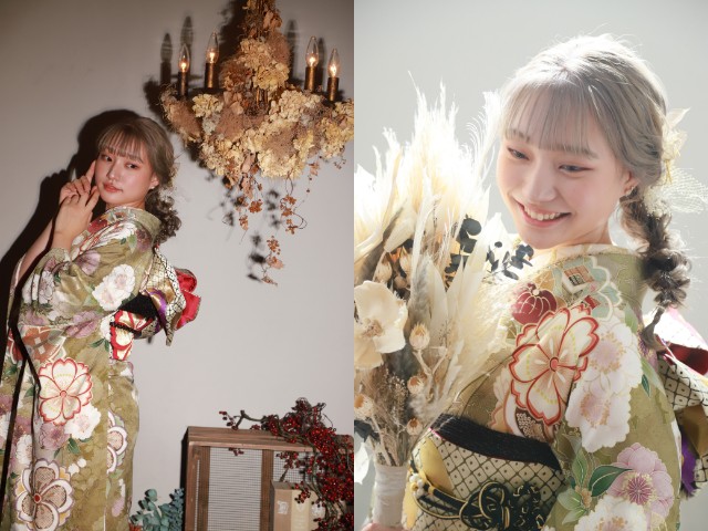 《成人式前撮り時》2ポーズ写真プレゼント